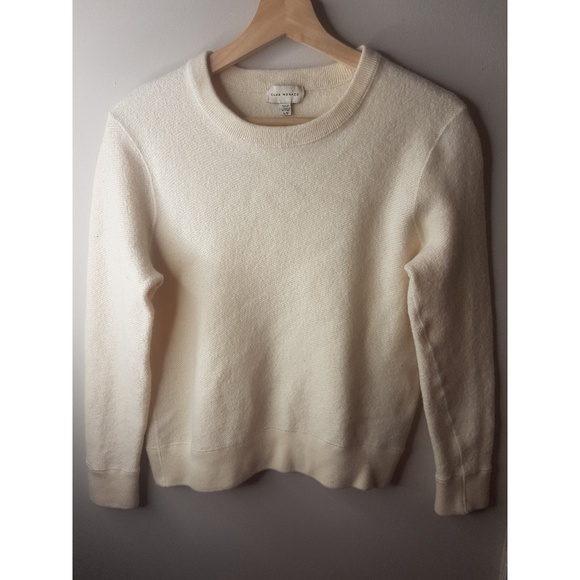 Club Monaco Sweaters - CLUB MONACO Cream Merino Wool Sweater